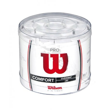 CUBO 60 OVERGRIPS WILSON PRO BLANCOS